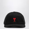 Ami Paris Black baseball cap with logo