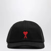 Ami Paris Black baseball cap with logo
