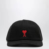 Ami Paris Black baseball cap with logo