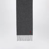Ami Paris Dark grey Ami De Coeur wool scarf
