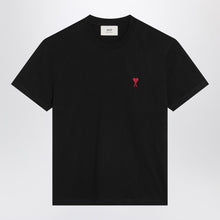  Ami Paris Black Ami De Coeur T-shirt
