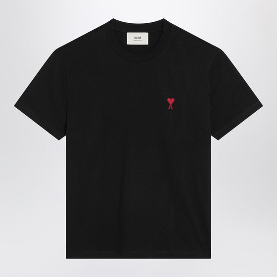 Ami Paris Black Ami De Coeur T-shirt