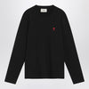 Ami Paris Black Ami De Coeur T-shirt