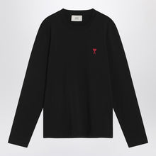  Ami Paris Black Ami De Coeur T-shirt