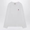 Ami Paris White Ami De Coeur sweater