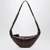 LEMAIRE Small Croissant bag in brown coated cotton