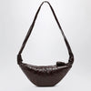 LEMAIRE Small Croissant bag in brown coated cotton