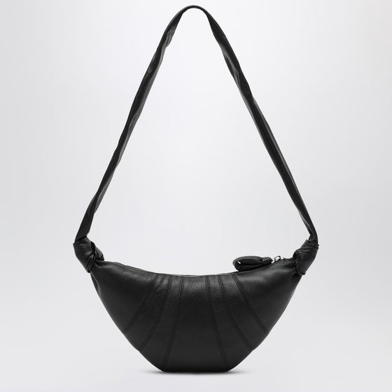 LEMAIRE Small Croissant bag in black leather