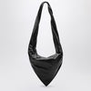 LEMAIRE Scarf bag in black/brown leather