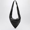 LEMAIRE Scarf bag in black/brown leather