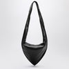 LEMAIRE Scarf bag in black/brown leather
