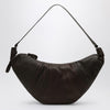 LEMAIRE Large Croissant Bag in Brown Leather