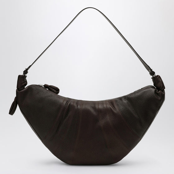 LEMAIRE Large Croissant Bag in Brown Leather