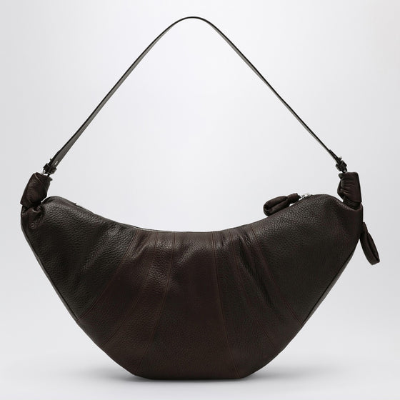LEMAIRE Large Croissant Bag in Brown Leather