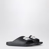 Givenchy Black rubber Label Slide flat mules