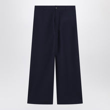  Acne Studios Navy blue satin trousers