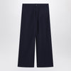 Acne Studios Navy blue satin trousers