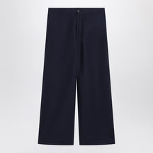  Acne Studios Navy blue satin trousers