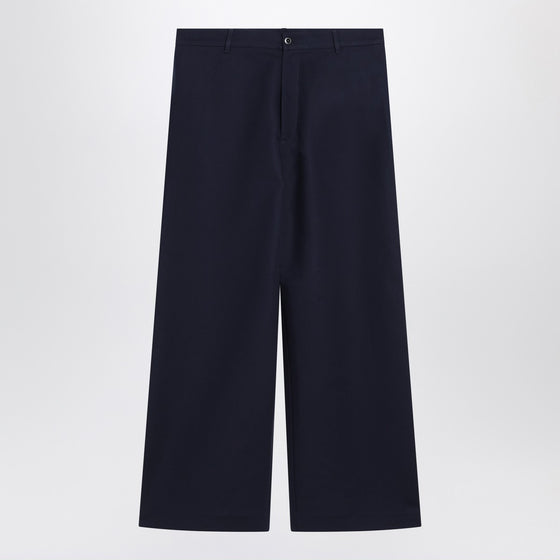 Acne Studios Navy blue satin trousers