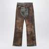 Acne Studios Jeans with Trompe L''Oeil print