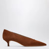 Le Monde Béryl Babouche Kitten cowhide-effect décolleté
