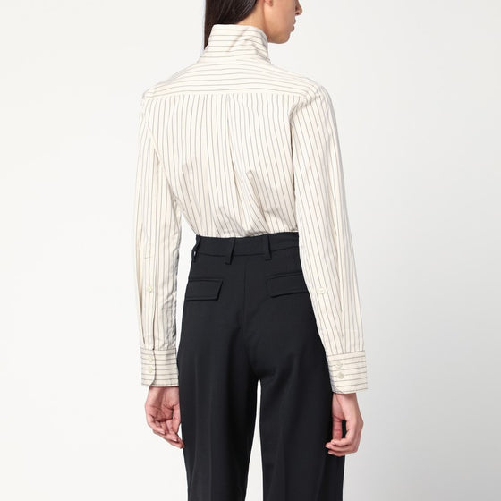 Patou Striped shirt with scarf collar