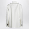 The Frankie Shop White double-breasted wool-blend jacket
