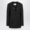 The Frankie Shop Winsen black wool-blend jacket