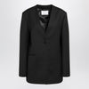 The Frankie Shop Winsen black wool-blend jacket