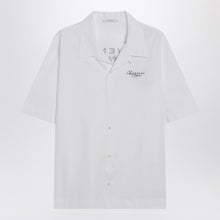  Givenchy White poplin shirt with logo print