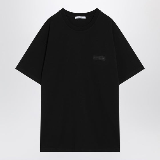 Givenchy Black cotton T-shirt with logo patch