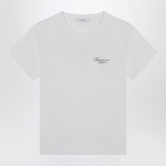Givenchy White cotton T-shirt with logo print
