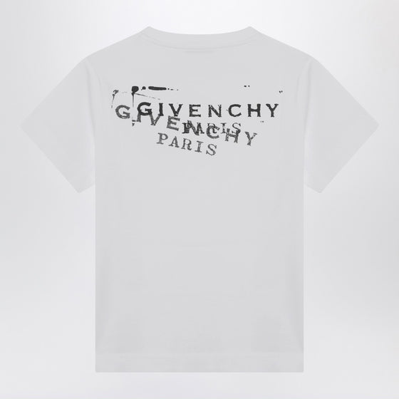 Givenchy White cotton T-shirt with logo print