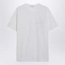  Givenchy White cotton and silk T-shirt with jacquard logo