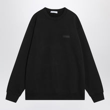 Givenchy Black crew neck cotton sweatshirt