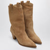 Aquazzura Boogie camel-coloured Texan boots