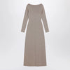 Max Mara Pianoforte Beige dress in viscose and lurex yarn