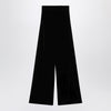 Max Mara Black trousers in shaved velvet