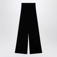  Max Mara Black trousers in shaved velvet