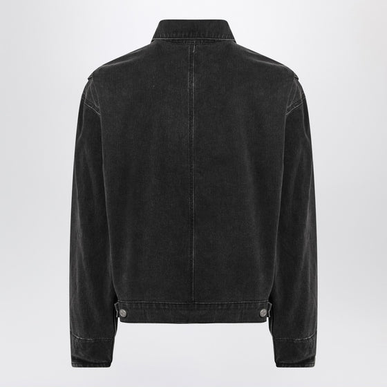 Basketcase Gallery Black washed denim jacket