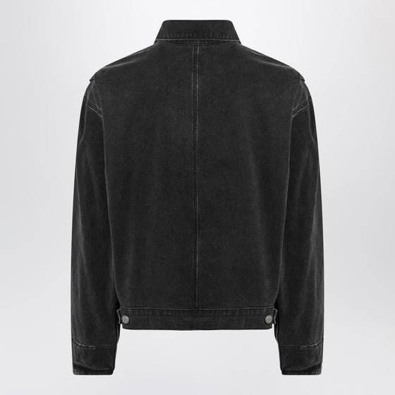 Basketcase Gallery Black washed denim jacket