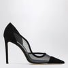 Jimmy Choo Brigitte 100 pumps in black suede and mesh