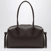 Yuzefi Brioche Duffle Bag in Espresso Pebble-Grained Leather