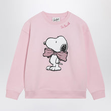  MC2 Saint Barth Pink cotton-blend sweatshirt with Snoopy print