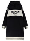 Balmain Kids Logo Hooded Dress