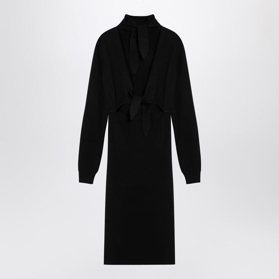 Givenchy Black wool-blend turtleneck dress
