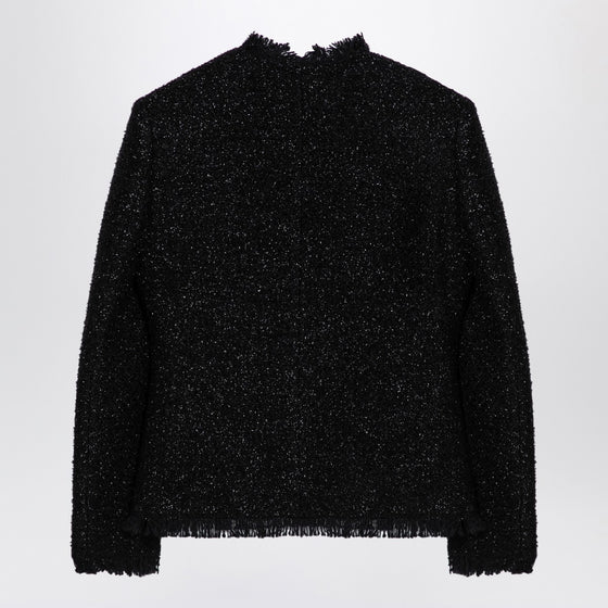 Givenchy Black tweed and lurex jacket