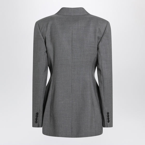Givenchy Grey double-breasted wool jacket