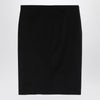 Givenchy Black wool skirt with metal button 4G