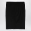 Givenchy Black wool skirt with metal button 4G